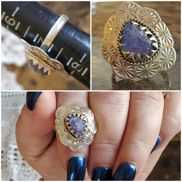 Genuine Natural Tanzanite Ring Size 7 - Picture 6 of 6